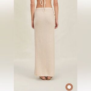 DEVON WINDSOR Cream Maxi Skirt
